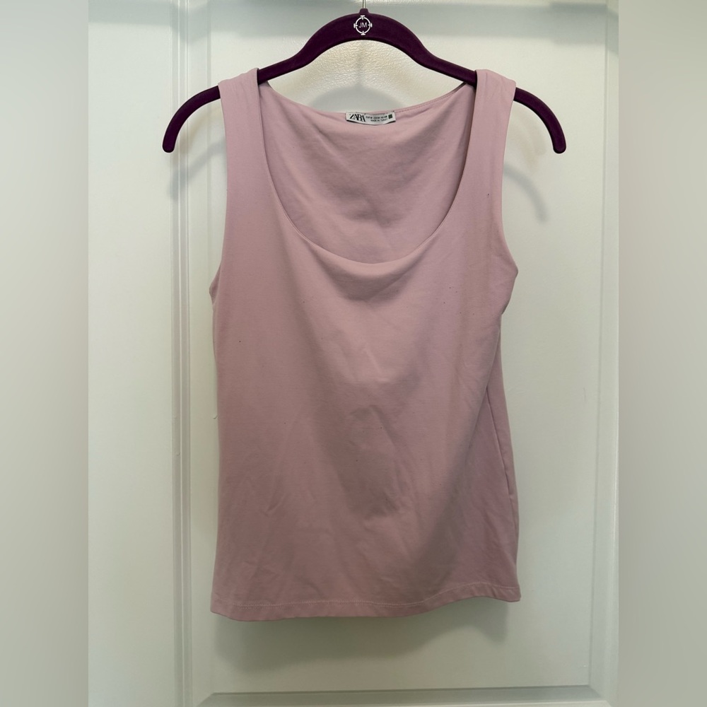 Zara Pink Wide Strap Tank Top